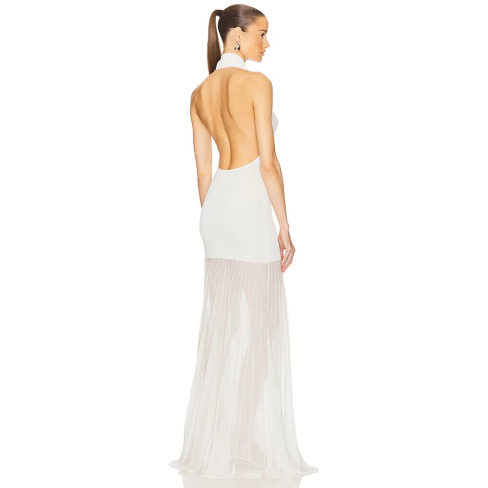 Helsa Jazzlyn Maxi Knit Dress in Ivory - Picture 5 of 12